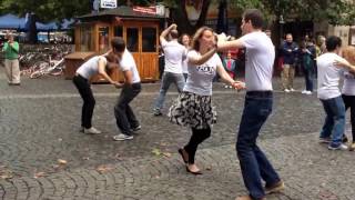 International Zouk Flashmob Munich 21092014 Test vor dem Sendlinger Tor [upl. by Aleet]