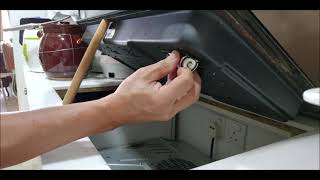 Teka gas stove GK LUX 73 changing the D sized battery [upl. by Madox]