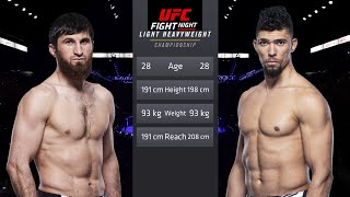 Magomed Ankalaev vs Johnny Walker Full Fight  UFC 294 Fight Night [upl. by Olathe212]