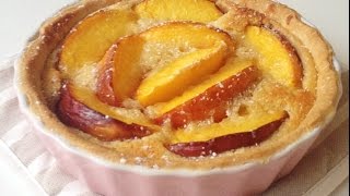 Recette Tarte à la nectarine  Cecile LW [upl. by Llerref]