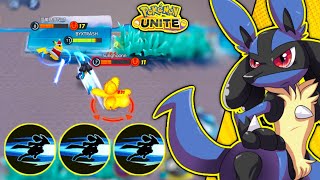 1000 POINTS EXTREME SPEED DESTROY ENEMY PUSH RANK MASTER LUCARIO GAMEPLAY  POKEMON UNITE [upl. by Arerrac391]