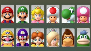 Mario Party 10  All Characters [upl. by Arrotal652]