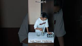 Coin Tower Challenge😱🤪 gameshorts funny familygames fun gamesforkids familytime ytshorts [upl. by Arraeis338]