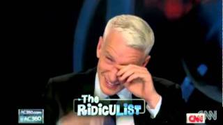 Anderson Cooper Laughing Fit [upl. by Nymassej]