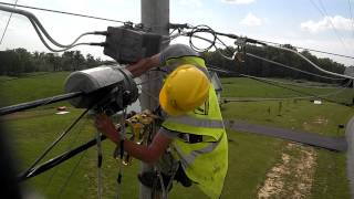 Lineman Swapping a Lasher [upl. by Caritta]