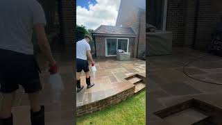 Patio Clean  Ultra Jett Pressure Washing Service [upl. by Hanus]