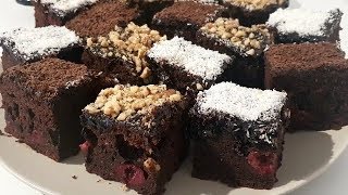 Reteta Negresa de post  un desert delicios si ieftin  Fast And Easy Brownies Recipe [upl. by Kenwrick]