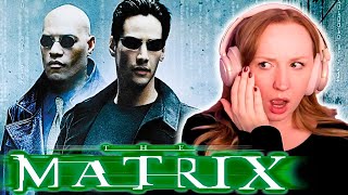 Erin takes the red pill amp enters THE MATRIX 1999 First Time Watching MOVIE REACTION [upl. by Aicnom]