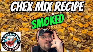 Pellet Grill  Smoked Chex Mix Recipe [upl. by Drusi327]