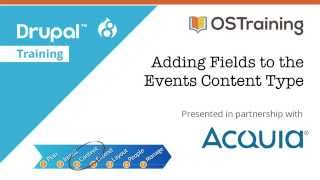 Drupal 8 Beginner Lesson 23 Adding Fields to the Events Content Type [upl. by Yevreh271]