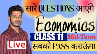 Statistics  One Shot  Economics class 11 Most Important Questions  Mid Term Exam  economics [upl. by Nnad]