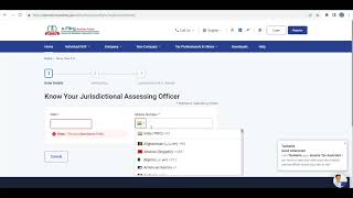 How To Find Your Jurisdictional Assessing Officer For Income Tax India [upl. by Erodasi]