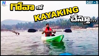 Kayaking in Goa  Palolem Beach Telugu Motovlogs  Shashi Kalyans  NextForce Media [upl. by Petua]