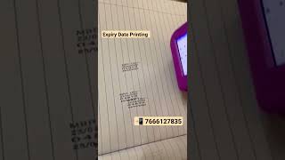 📆Expiry Date Printing Machine  Batch Coding Machine  Barcode logo Printing MFG printing Machine 🖨️ [upl. by Alodee978]