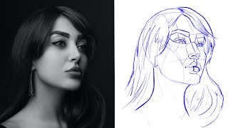 How to Draw a Portrait Using the Loomis amp Asaro Methods [upl. by Henrion750]