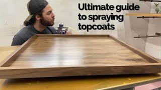 Ultimate guide to spraying top coats  HVLP  Woodworking [upl. by Ulland]