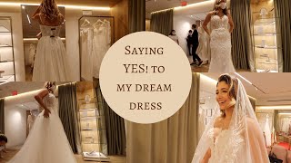 WEDDING DRESS SHOPPING  DRESS REVEAL [upl. by Beatrice]