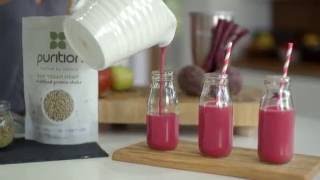 How to make a Purition Vegan Beetroot Smoothie  Recipe [upl. by Winfrid]