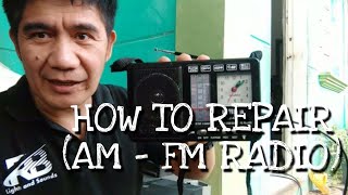 HOW TO REPAIR AMFM RADIO [upl. by Evoy]