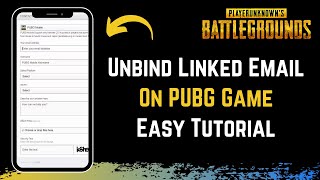 How to Unbind Linked Email PUBG [upl. by Sausa]