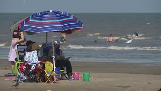 Galveston County officials warning beachgoers of bacteria causing rise in infections [upl. by Ennaesor]