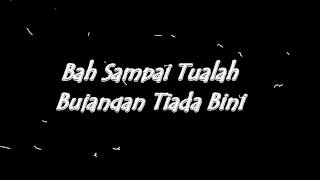 Dari Kita Saja Bah Itu Joseph Kajangan With Lyrics [upl. by Dawaj38]