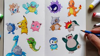 HOW TO DRAW POKEMON  Easy Tutorial for Beginners [upl. by Hnah550]