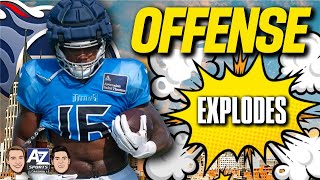 Titans offense has explosive practice but it could have been even bigger  Treylon Burks banged up [upl. by Eednyl]