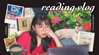 reading vlog 𖤓 audiobooks middle grade fantasy achieving 2nd second reading goal [upl. by Eldin154]