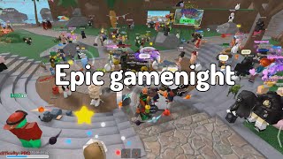 EPIC gamenight Epic MInigames  Roblox [upl. by Loredo]