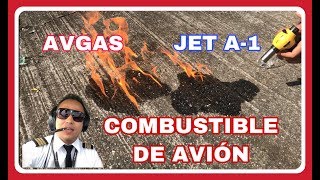 Que tipo COMBUSTIBLE usa un AVIÓN  🔴 jet vs avgas [upl. by Adianez]