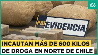 Operativo incauta más de 600 kilos de droga en norte de Chile [upl. by Ness]