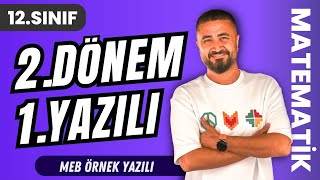 12Sınıf 2Dönem 1Yazılı Soruları  MEB Ortak Sınav Soruları  12Sınıf Matematik [upl. by Husein502]