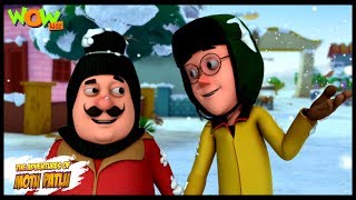 Motu Patlu Cartoons In Hindi  Animated cartoon  snow park  Wow Kidz [upl. by Georgeanna]