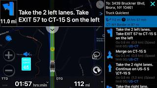 SmartTruck Route Truck GPS app iPhone iPad Night Mode [upl. by Kaye168]