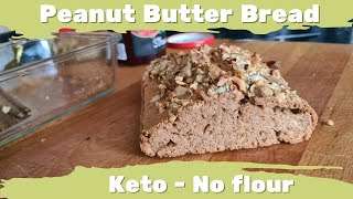 Peanut Butter Bread  Keto  No Flour [upl. by Shanks]