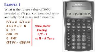 BA II Plus Calculator  Compound Interest Present amp Future Values [upl. by Daberath294]