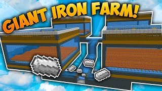 BIGGEST IRON GOLEM FARM IN MINECRAFT  SKYBLOCK [upl. by Bascomb]