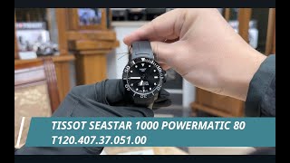 Tissot Seastar 1000 Powermatic 80 T120 407 37 051 00 [upl. by Hallette498]