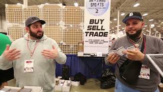 CHANTILLY CARD SHOW DAY 1 VLOG  Trading Down HIGHEND Cards for VALUE [upl. by Naitsirc79]