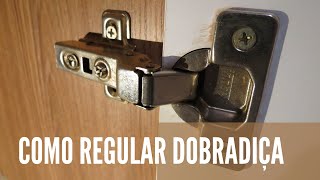 Como Regular Dobradiça De Armário Vídeo 01 [upl. by Eek]