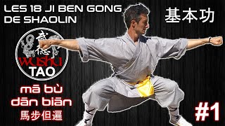 JI BEN GONG N°1 Mǎ Bù Dān Biān 马 步 但 遍  LES 18 JI BEN GONG DE SHAOLIN 基 本 功  Tutoriel  Kung Fu [upl. by Lind]