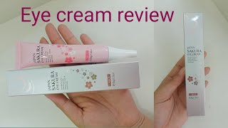 Eye cream কি সত্যিই কাজ করে Japan Sakura Eye Cream review [upl. by Zulch]