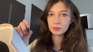 ASMR measuring you for a sculpture lots of writing sounds [upl. by Nyleuqaj801]