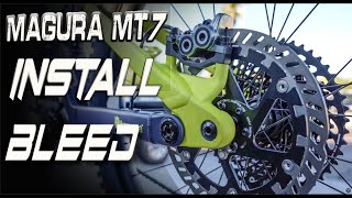 Magura MT7 Brake bleed amp Install magurabrakes [upl. by Nitsruk328]