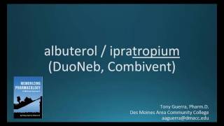 How to pronounce albuterol with ipratropium DuoNeb Combivent Memorizing Pharmacology Flashcard [upl. by Thoma]