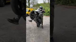 Kymco Agility 50cc moped wheelie [upl. by Drucie858]