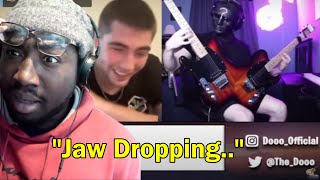 Guitarist AMAZES Strangers on Omegle with a DOUBLE GUITAR TheDoooTheDooo  Reaction [upl. by Elsilrac]