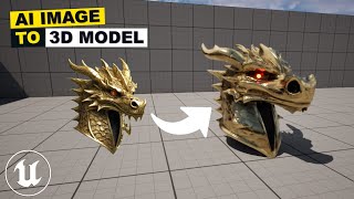 Turn AI Images To 3D Models  Unreal Engine 5 Tutorial [upl. by Salomie]