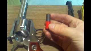 Speer Plastic quotTraining Ammunitionquot 44 cal through Ruger Super Blackhawk [upl. by Sreip]